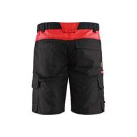 Blåkläder Industrie short met stretch 14461832 | Zwart/Rood | Maat 44 - 7330509758526 - thumbnail