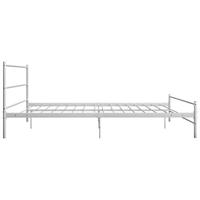 Bedframe metaal wit 180x200 cm - thumbnail