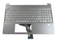 HP Laptop Toetsenbord Qwerty US + Top Cover - Zilver - thumbnail