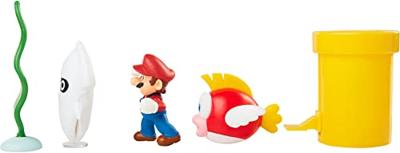 Super Mario Action Figure Set - Underwater Diorama