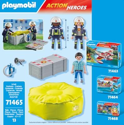 Playmobil 71465 Action Heroes Brandweerlieden Met Luchtkussens