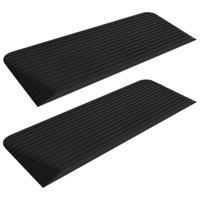 VidaXL Drempelhulpen 2 st 110x41x5 cm rubber - thumbnail