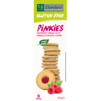 Damhert Pinkies biscuits framboos 125 Gram - thumbnail