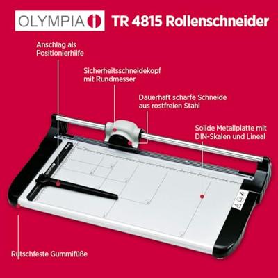 Olympia TR 4815 Snijmechanisme voor snijmachine A3 Aantal paginas A4 80 g/m² (max): 15 vel