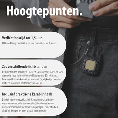 Brennenstuhl 1173750009 Zaklamp werkt op een accu LED 600 lm 1.5 h 50 g