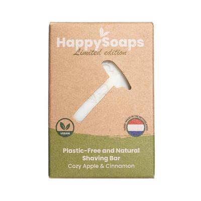 HappySoaps Shaving Bar Apple & Cinnamon Spice 80gr