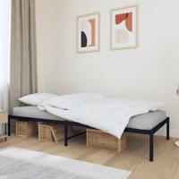 Bedframe metaal zwart 100x190 cm - thumbnail