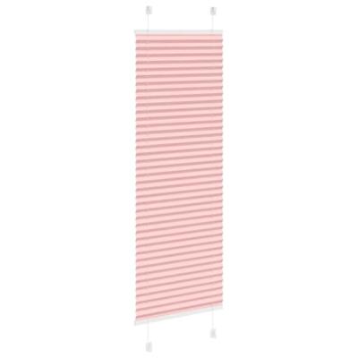 VidaXL Plissé rolgordijn 45x100 cm stofbreedte 44,4 cm polyester roze VidaXL Plissé rolgordijn 45x100 cm stofbreedte 44,4 cm polyester roze