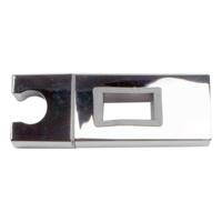 Wiesbaden UniMatch los glijstuk voor glijstang vierkant chroom - thumbnail