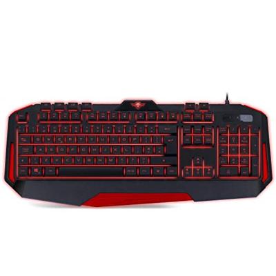 Toetsenbord en muis Spirit of Gamer SOG-3IN1-ES Zwart Rood AZERTY