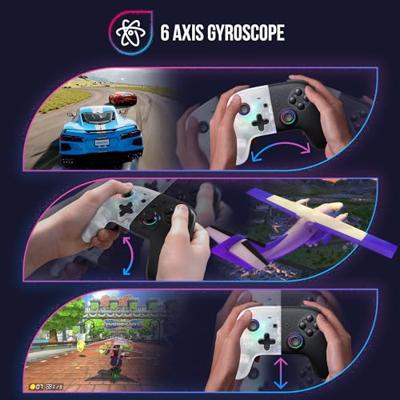 Oniverse Onipad Bluetooth Controller voor Nintendo Switch / PC / IOS / Android Wit