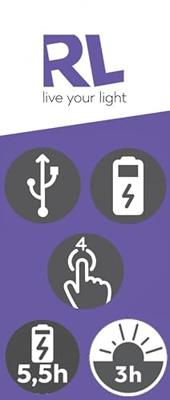 Trio Oplaadbare vloerlampBlake zandkleurig - R42111166