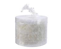 Lametta guirlande pvc d4l700c wit kerst Decoris - Decoris - thumbnail