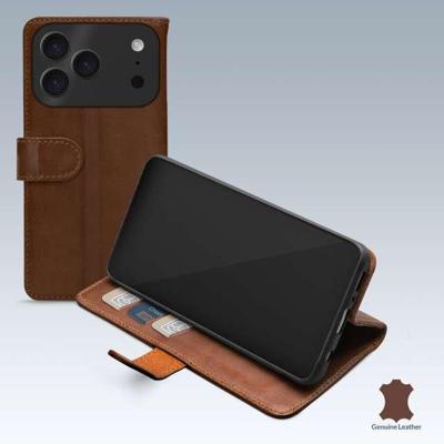 Mobilize Leather Wallet Apple iPhone 17 Pro Brown