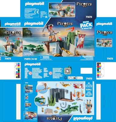 Playmobil® pirates 71473 ouraat net alligator - thumbnail