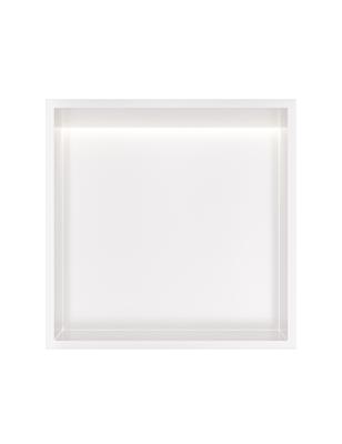 Hotbath &MORE Inbouwnis 30x30x10cm met LED IP44 Mat Wit