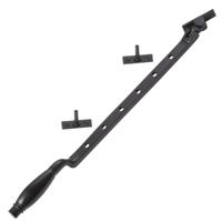 De Oude Deurklink Raamuitzetter Deco mat zwart - thumbnail