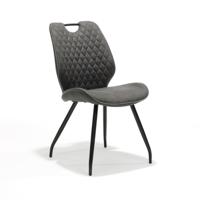 Stoel Job Antraciet - Set van 4 - thumbnail