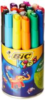 Bic Kids Viltstift Visacolor XL Ecolutions 18 stiften in een metalen pot - thumbnail