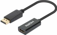 Manhattan 153713 DisplayPort Adapter [1x HDMI-bus - 1x DisplayPort stekker] Zwart 15 cm - thumbnail