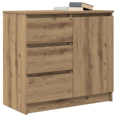 Dressoir lade 71x35x65 cm spaanplaat artisanaal eikenkleurig