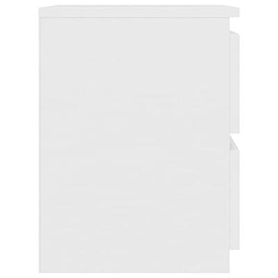 VidaXL Nachtkastjes 2 st 30x30x40 cm bewerkt hout wit