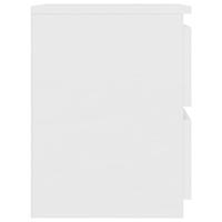 Nachtkastjes 2 st 30x30x40 cm bewerkt hout wit - thumbnail