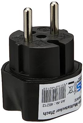 AS Schwabe 48212 Stopcontactsplitter Zwart