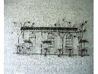 Wanddecoratie terras metaal - thumbnail