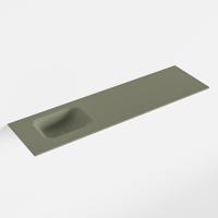 MONDIAZ LEX Army solid surface inleg wastafel voor toiletmeubel 110cm. Positie wasbak links - thumbnail