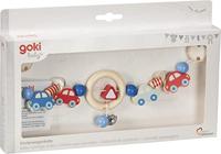 Goki houten wandelwagenketting auto&apos;s met clips - thumbnail
