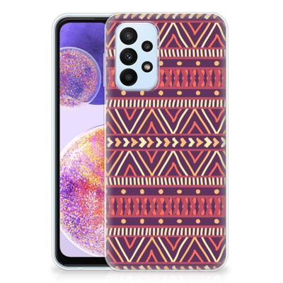 Samsung Galaxy A23 | TPU bumper | Aztec Paars Samsung Galaxy A23 | TPU bumper | Aztec Paars