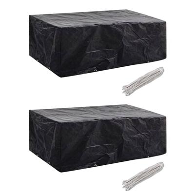 Tuinmeubelhoezen 2 st 8 ogen 200x160x70 cm