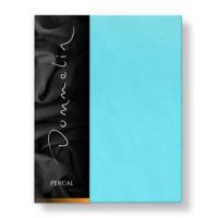 Dommelin Dommelin Hoeslaken Uni Percal 200TC 569 Aquamarijn 200x200/30 - thumbnail