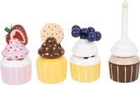 Small Foot houten speeleten etagere met cupcakes, 13dlg. - thumbnail