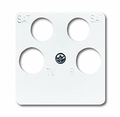 Busch-Jaeger Afdekking Aansluitdoos voor satellietschotel Zuiver wit (RAL 9010), Wit 2CKA001753A8659 Busch-Jaeger Afdekking Aansluitdoos voor satellietschotel Zuiver wit (RAL 9010), Wit 2CKA001753A8659