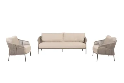 Florence loungeset 3-delig terre