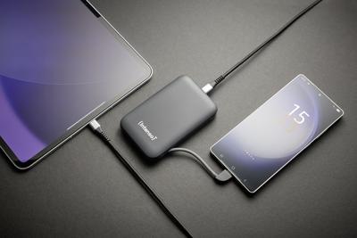Intenso S10000 Powerbank 10000 mAh USB PD 3.0 LiPo USB-C Grijs Intenso S10000 Powerbank 10000 mAh USB PD 3.0 LiPo USB-C Grijs