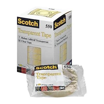 Plakband scotch 550 19mmx66m transparant | 8 stuks