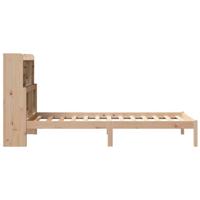 Bed met boekenkast zonder matras massief grenenhout 90x190 cm - thumbnail