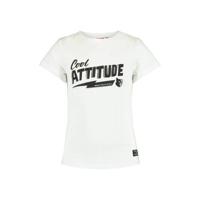 CoolCat Junior T-shirt Elly met tekst wit - thumbnail