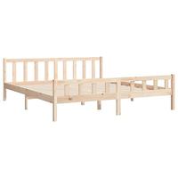 Bedframe zonder matras massief hout 160x200 cm - thumbnail