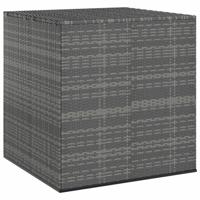 Tuinbox 100x97,5x104 cm polyetheen rattan grijs - thumbnail