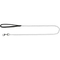 TRIXIE HONDENRIEM KETTING MET NYLON HANDVAT ZWART 110X0,2 CM - thumbnail