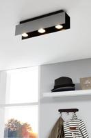 Eglo PlafondlampViserba 3-lichts wit en zwart - 97396 - thumbnail