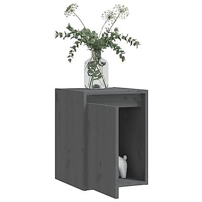 Wandkasten 2 st 30x30x40 cm massief grenenhout grijs Wandkasten 2 st 30x30x40 cm massief grenenhout grijs