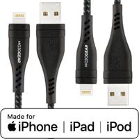 2x MOJOGEAR Apple Lightning naar USB kabel Extra Sterk [DUOPACK] - thumbnail