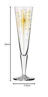 Ritzenhoff Champus Champagneglas Goldnacht 8268 0,2l - thumbnail