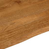 Tafelblad met natuurlijke rand 110x80x3,8 cm massief mangohout - thumbnail