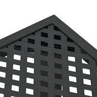 Tuintafel 100x100x72 cm staal antracietkleurig - thumbnail